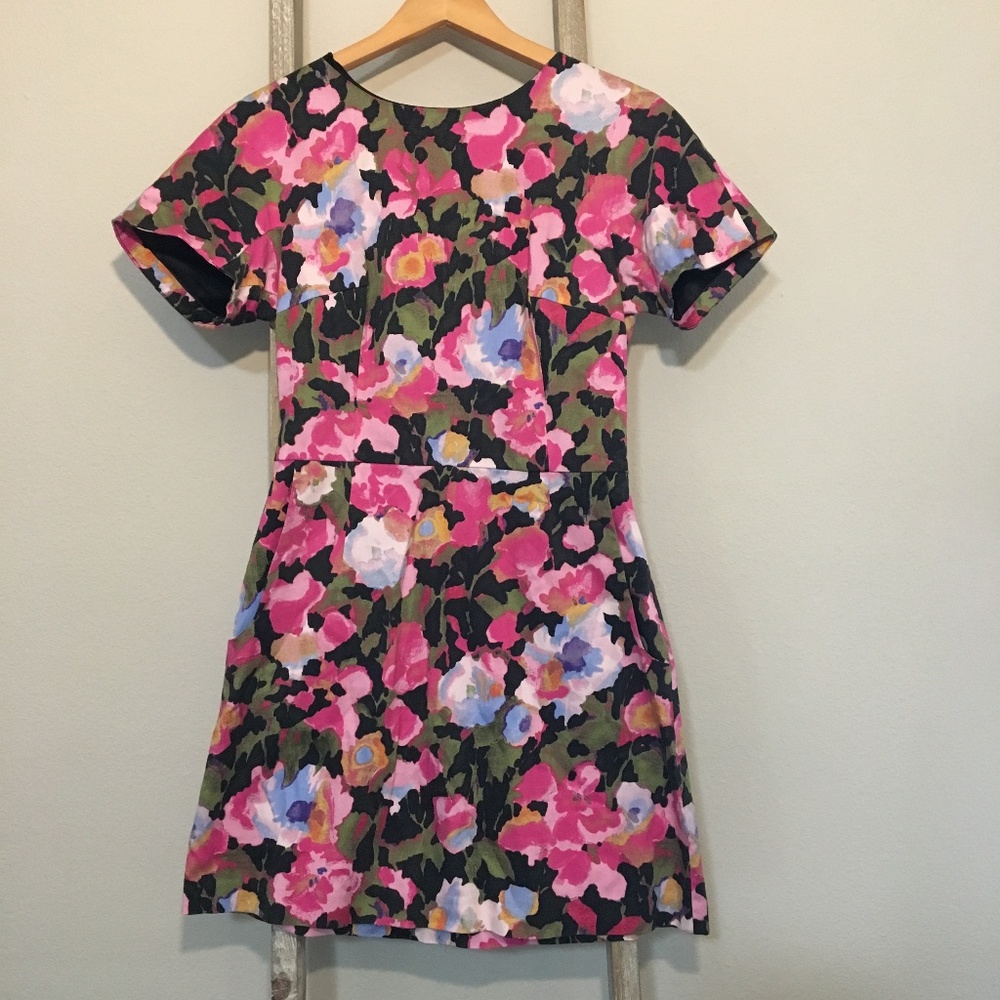 French Connection Adeline Floral Sateen Sheath
